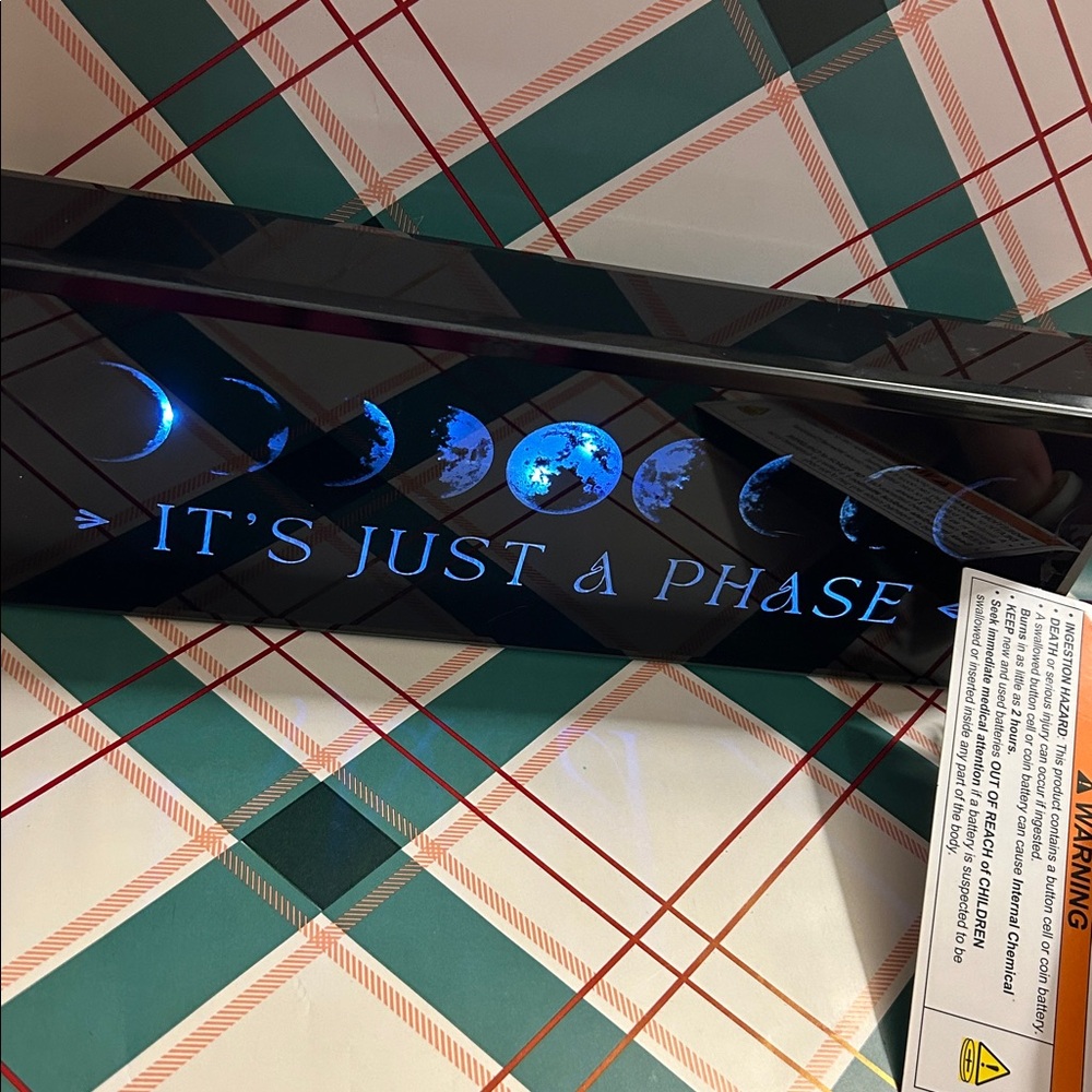 Black Moon Phase Light Decor
